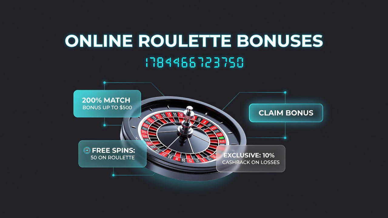 Digital casino interface showing roulette table and active bonus balance indicators