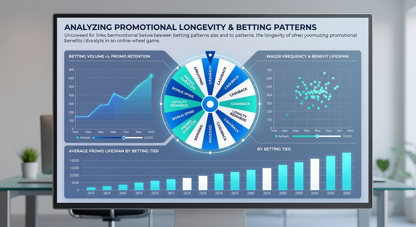 Data visualization showing correlation between betting stability and promotional duration in wheel games