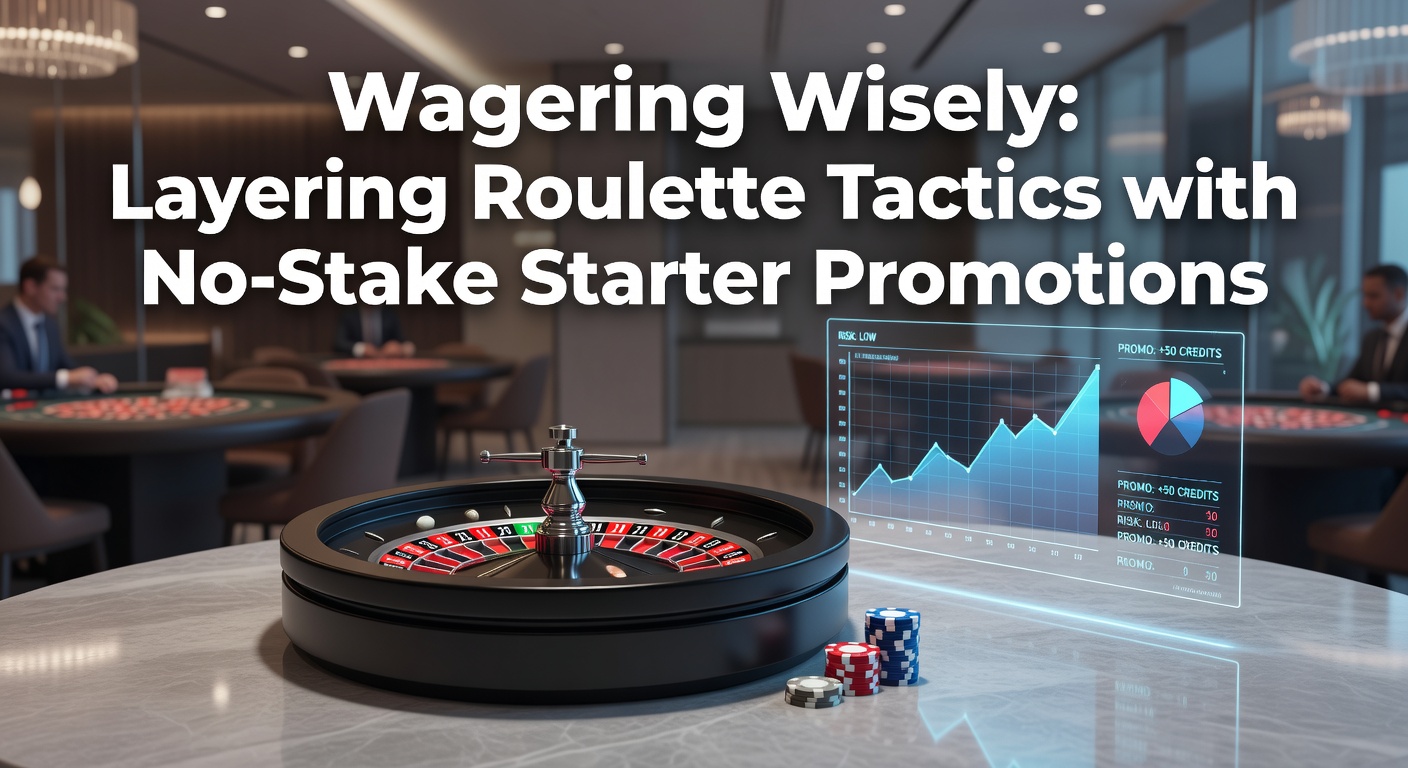 Roulette wheel spinning with overlaid graphics showing bonus icons and strategy charts, illustrating the blend of free promotions and tactical play